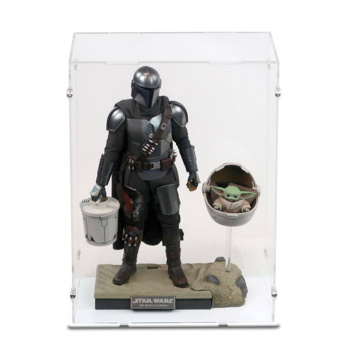 1/6 Scale Mandalorian & The Child Display Case for Hot Toys TMS 015