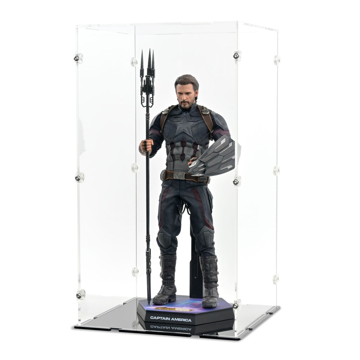1/6 Scale Captain America Infinity War Display Case for Hot Toys MMS480
