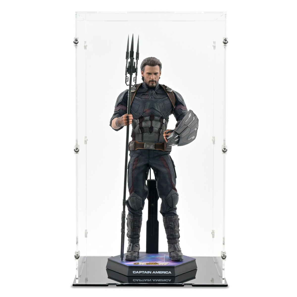 1/6 Scale Captain America Infinity War Display Case for Hot Toys MMS480
