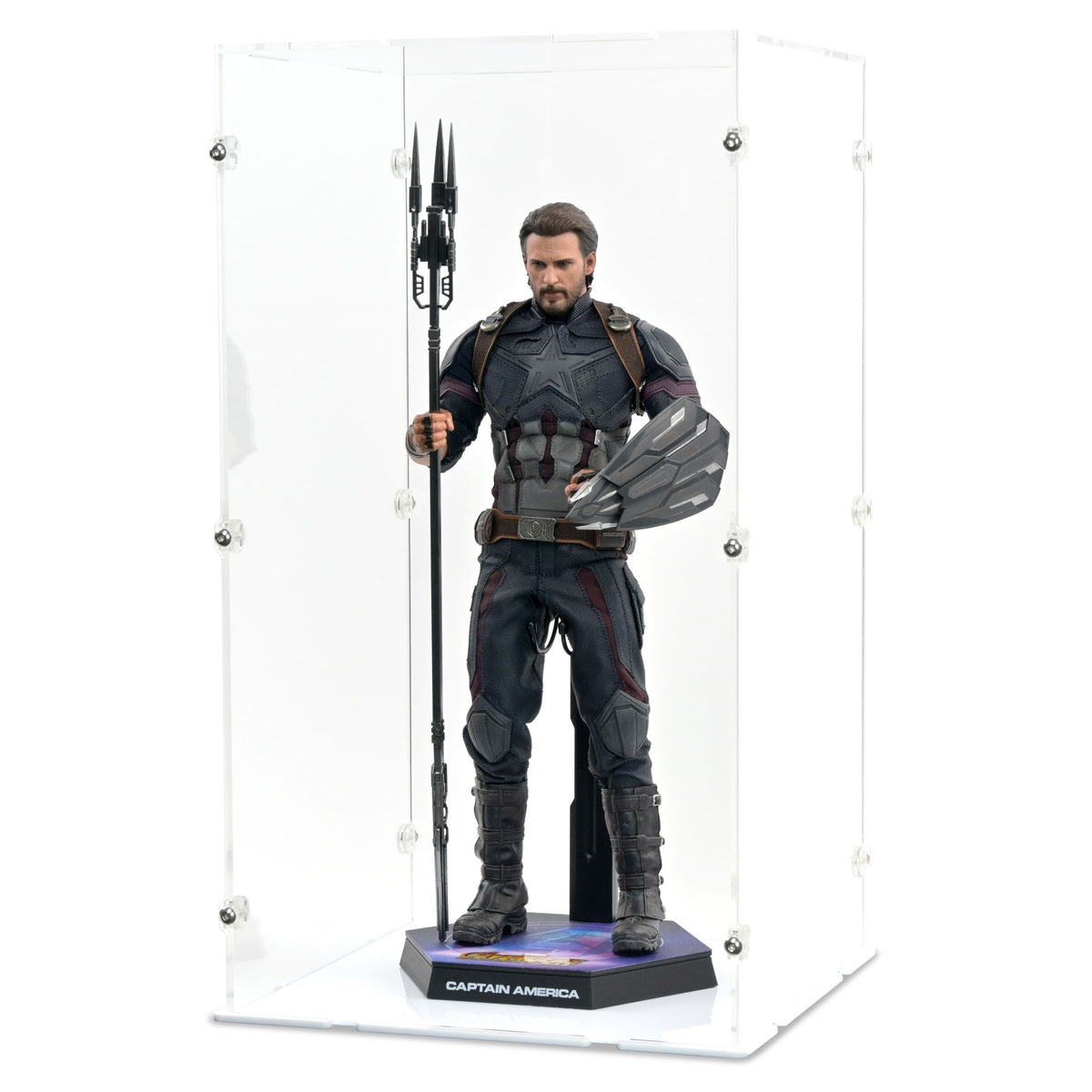 1/6 Scale Captain America Infinity War Display Case for Hot Toys MMS480
