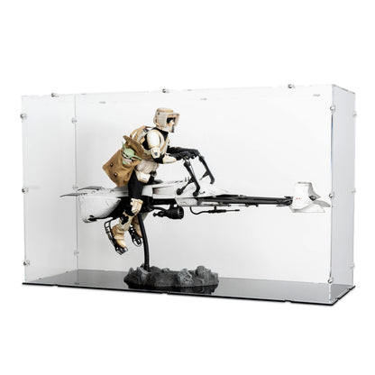 1/6 Scale Scout Trooper & Speeder Bike Display Case for Hot Toys TMS017