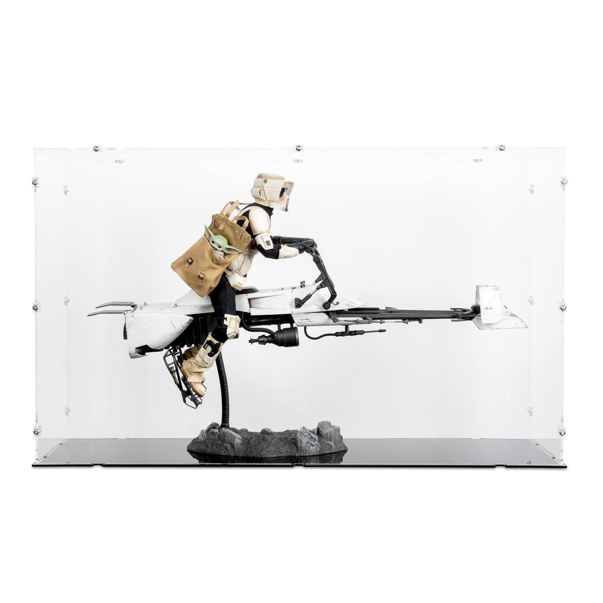 1/6 Scale Scout Trooper & Speeder Bike Display Case for Hot Toys TMS017