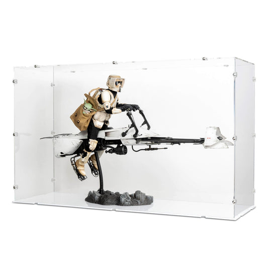 1/6 Scale Scout Trooper & Speeder Bike Display Case for Hot Toys TMS017