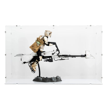 1/6 Scale Scout Trooper & Speeder Bike Display Case for Hot Toys TMS017