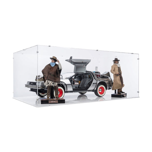 1/6 Scale Back To The Future III DeLorean Display Case for Hot Toys MMS738