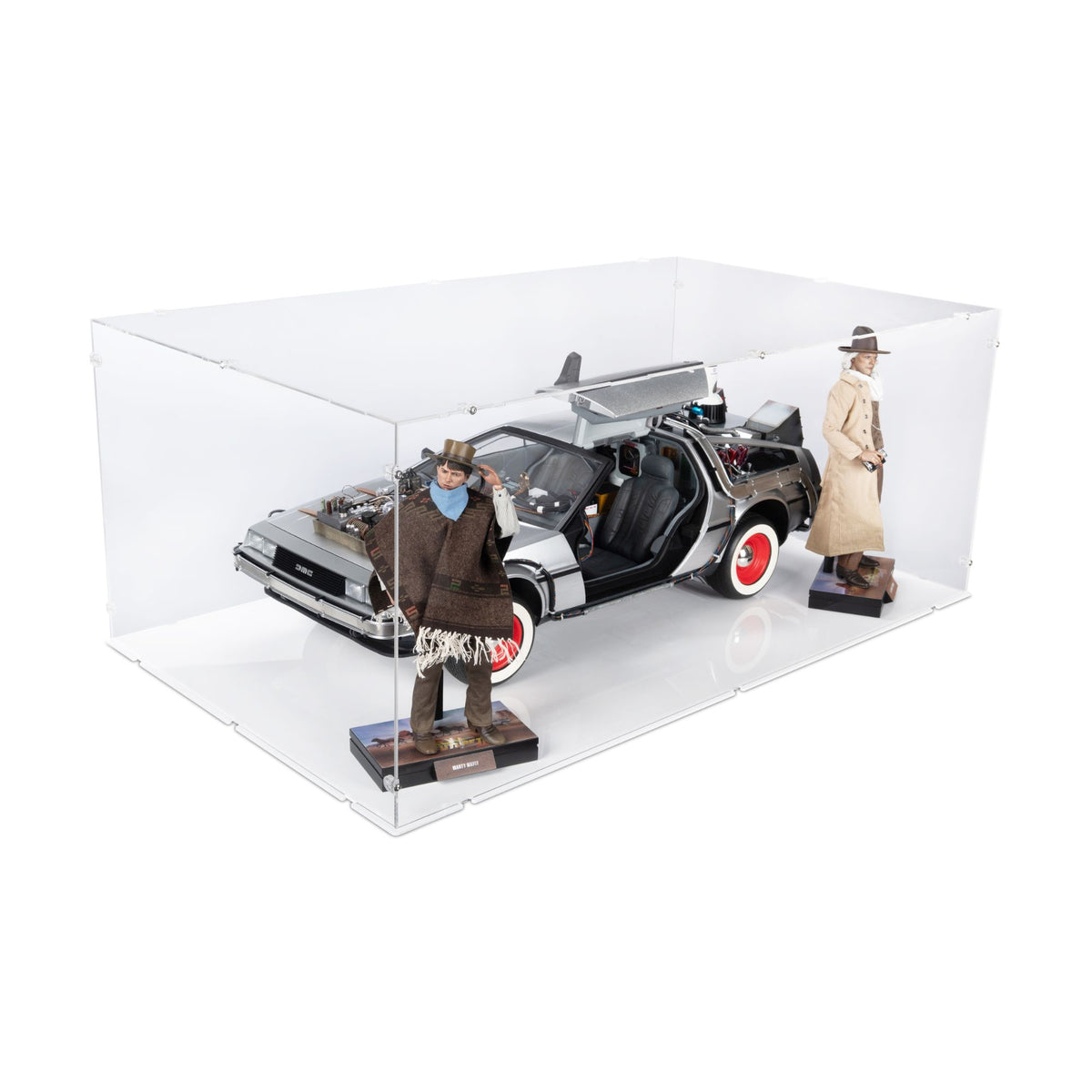 1/6 Scale Back To The Future III DeLorean Display Case for Hot Toys MMS738