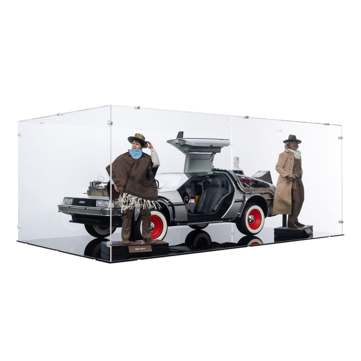 1/6 Scale Back To The Future III DeLorean Display Case for Hot Toys MMS738