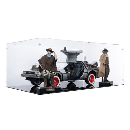 1/6 Scale Back To The Future III DeLorean Display Case for Hot Toys MMS738