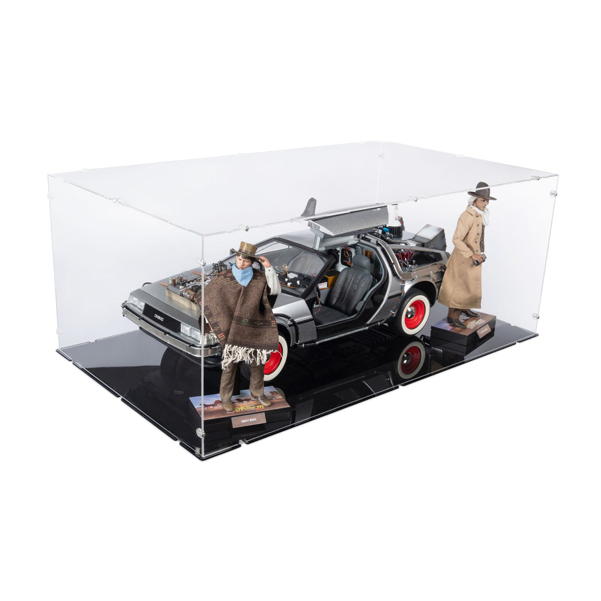 1/6 Scale Back To The Future III DeLorean Display Case for Hot Toys MMS738