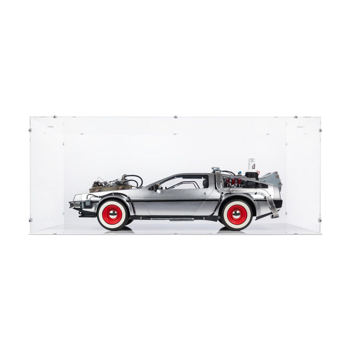 1/6 Scale Back To The Future III DeLorean Display Case for Hot Toys MMS738