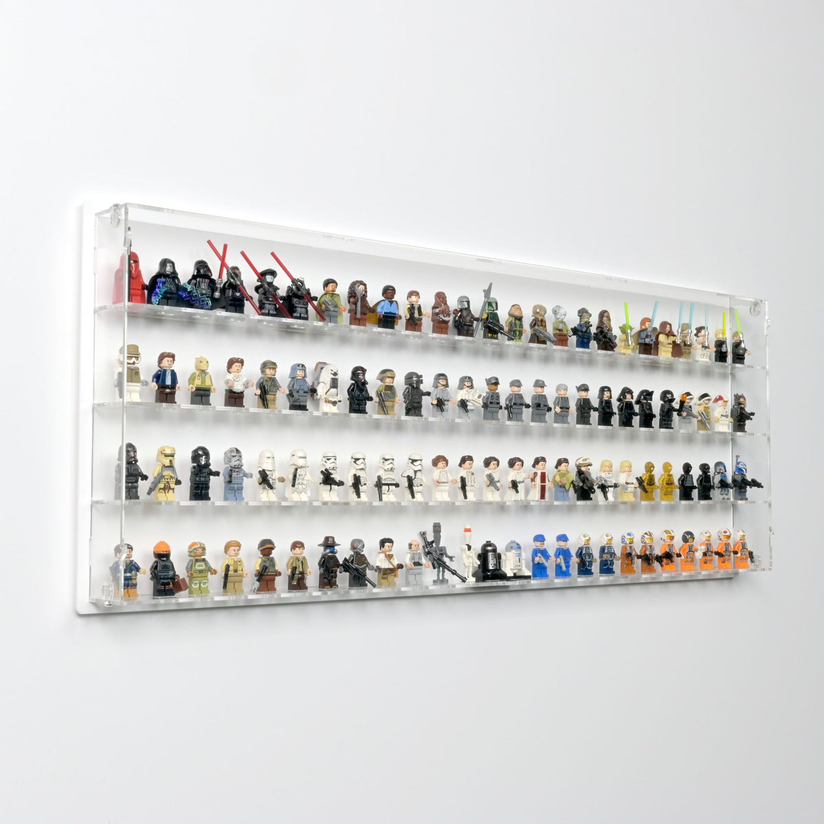 100 LEGO Minifigures Wall Display Case