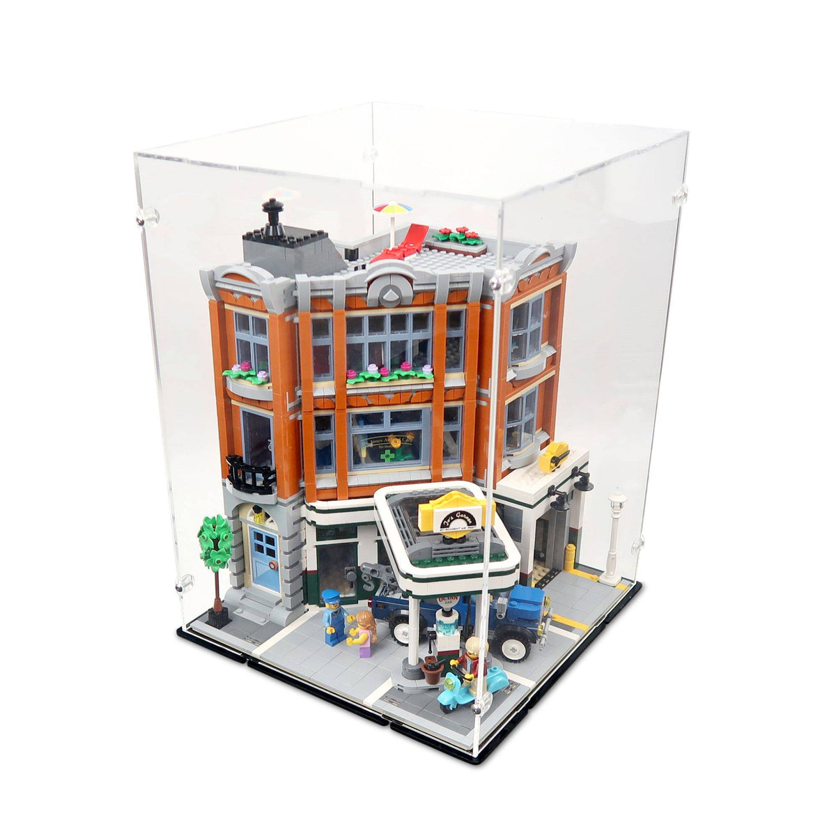 Corner Garage Display Case for LEGO 10264