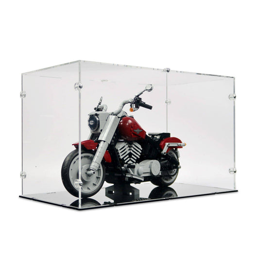 Harley Davidson Fat Boy Display Case for LEGO 10269