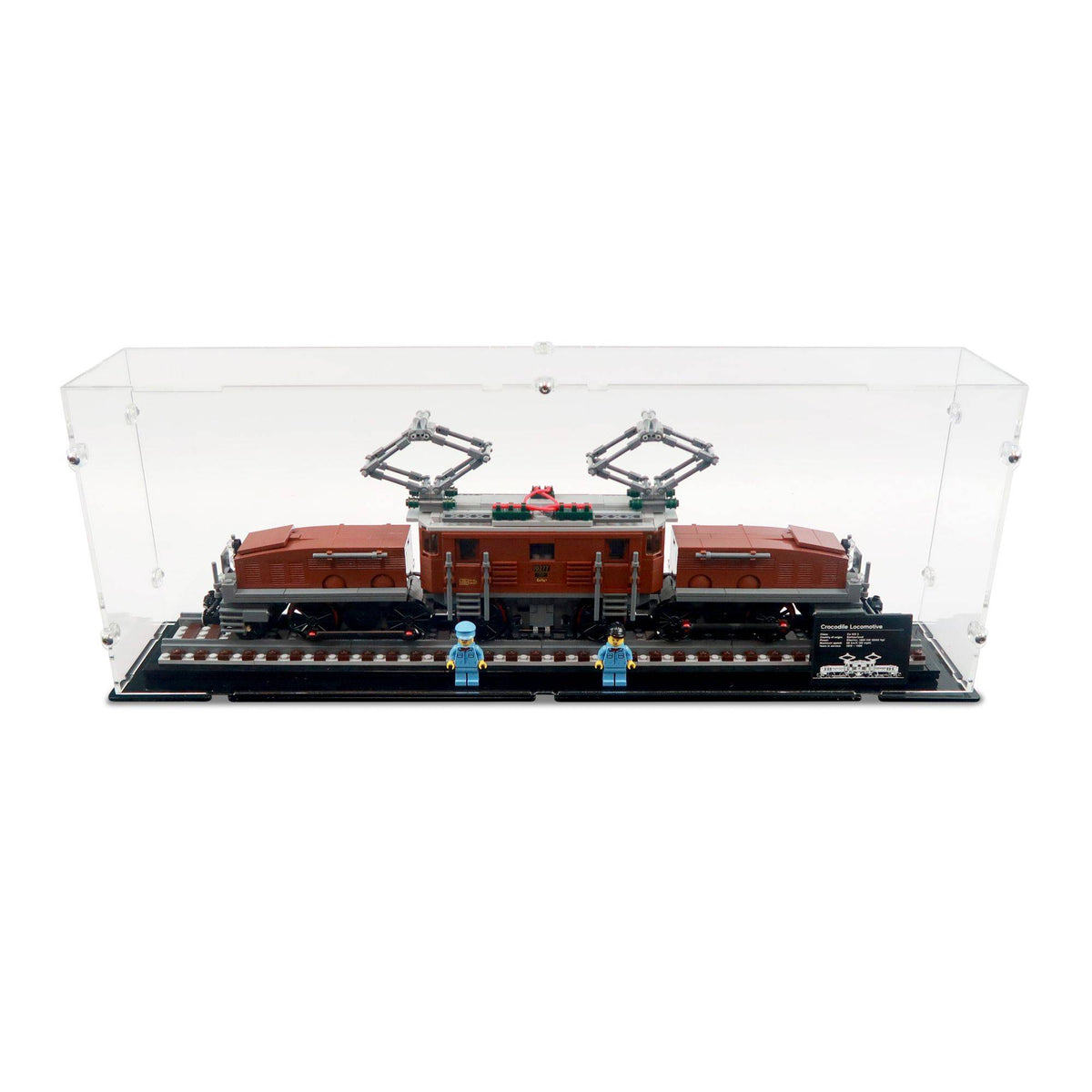 Crocodile Locomotive Display Case for LEGO 10277