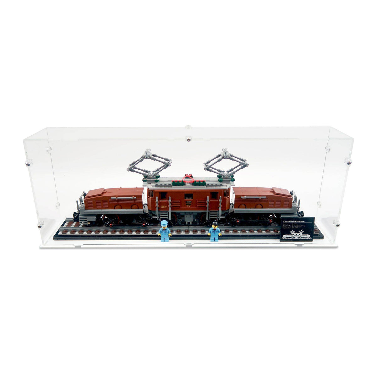 Crocodile Locomotive Display Case for LEGO 10277