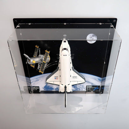 NASA Space Shuttle Discovery Wall Display Case for LEGO 10283