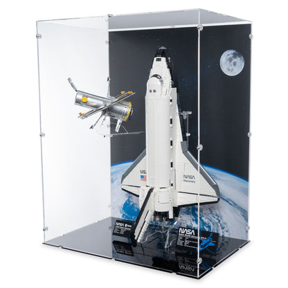 NASA Space Shuttle Discovery (Vertical) Display Case & Stand for LEGO 10283