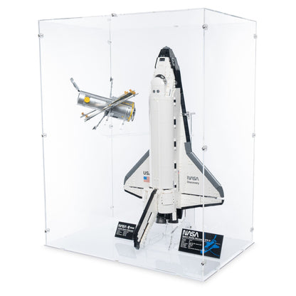 NASA Space Shuttle Discovery (Vertical) Display Case & Stand for LEGO 10283