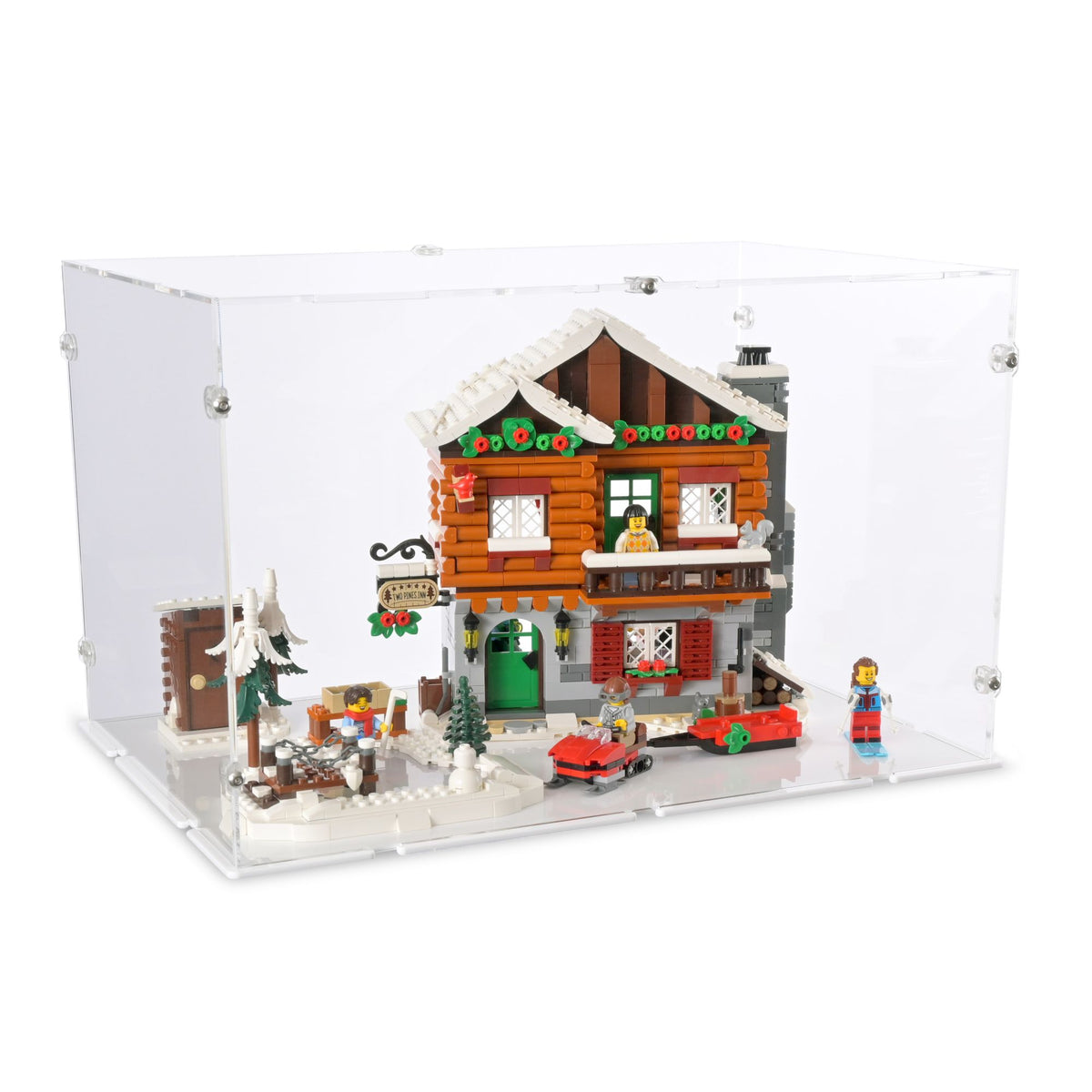 Alpine Lodge Display Case for LEGO 10325