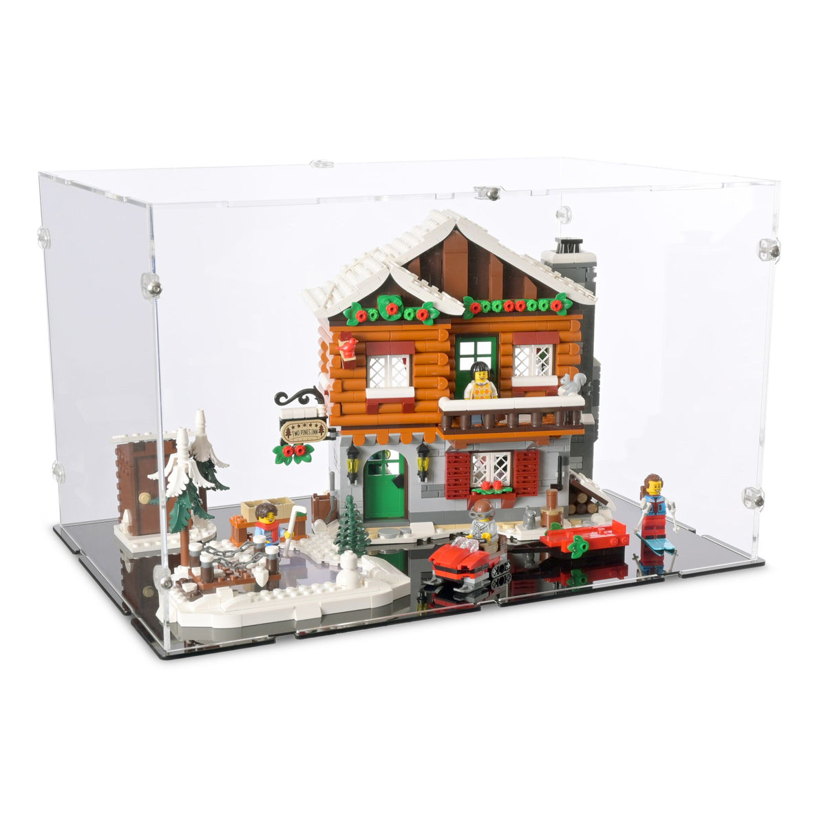 Alpine Lodge Display Case for LEGO 10325
