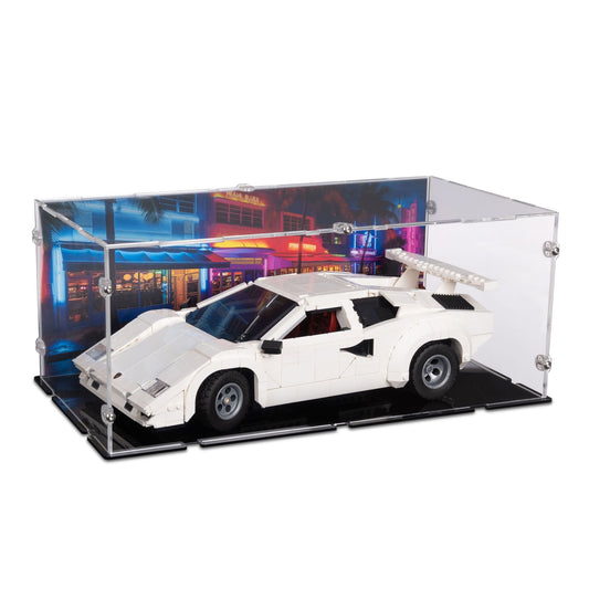 Lamborghini Countach 5000 Quattrovalvole Display Case for LEGO 10337