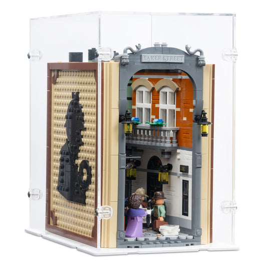 Sherlock Holmes: Book Nook Display Case for LEGO 10351 (Closed)