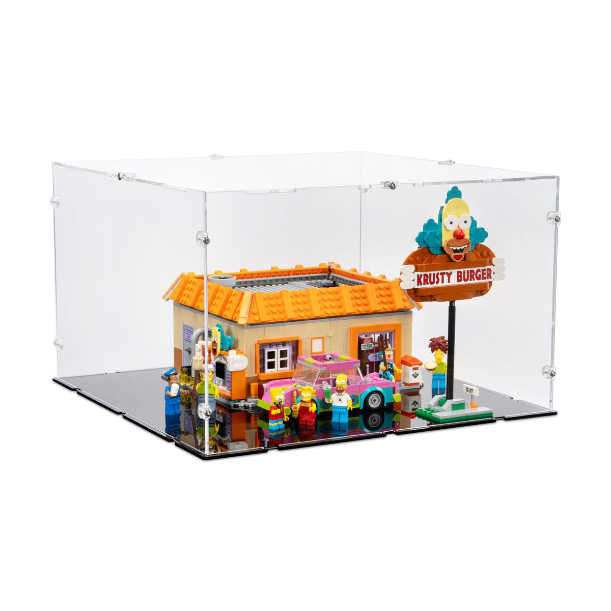 The Simpsons Krusty Burger Display Case for LEGO 10352