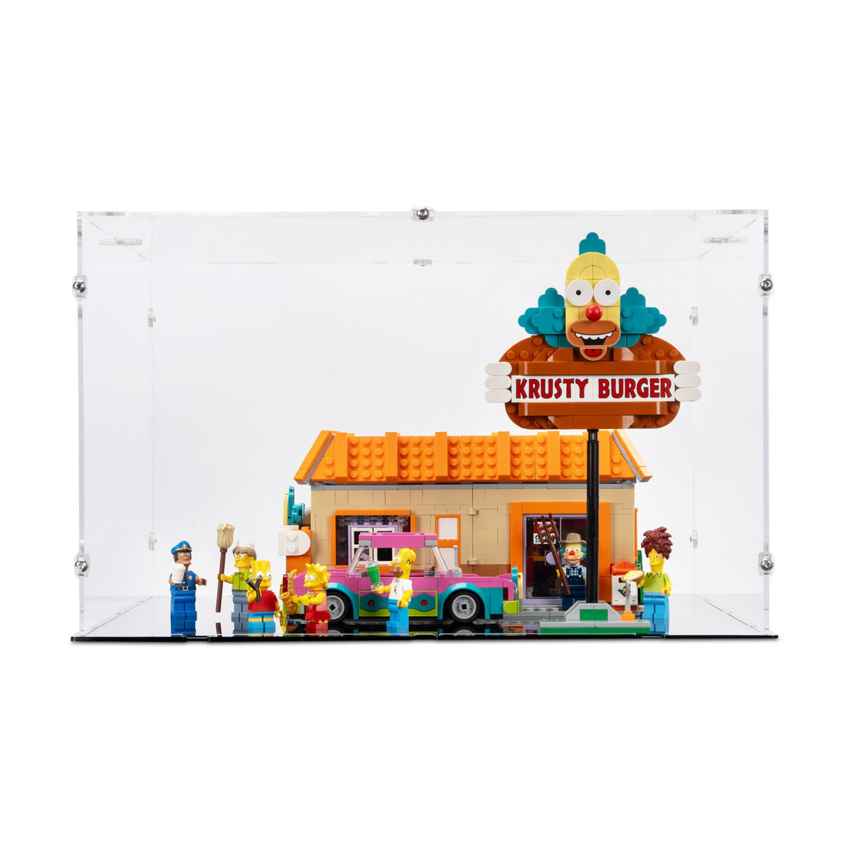The Simpsons Krusty Burger Display Case for LEGO 10352