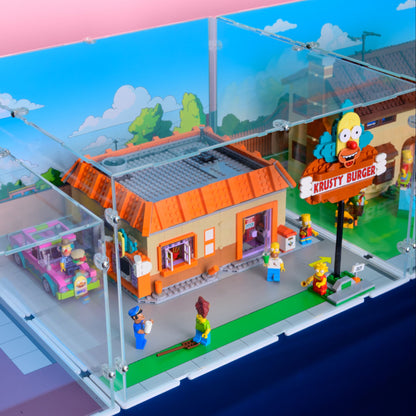 The Simpsons Krusty Burger Display Case for LEGO 10352
