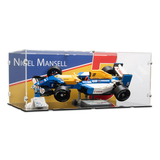 Williams Racing FW14B & Nigel Mansell Display Case for LEGO 10353