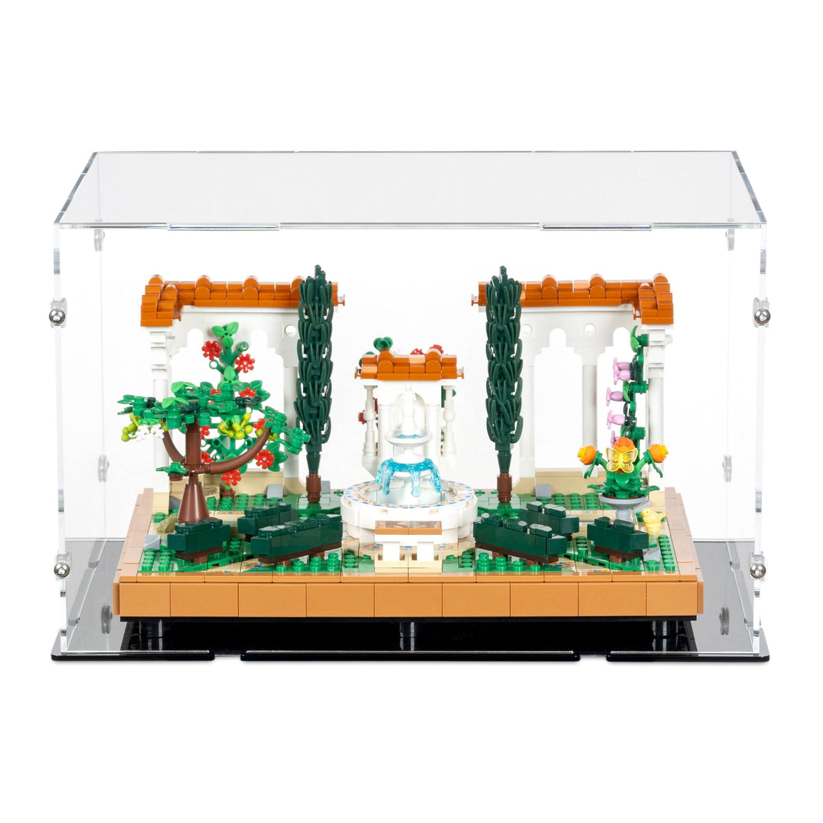 Fountain Garden Display Case for LEGO 10359
