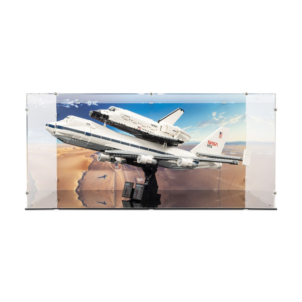 NASA Shuttle Carrier Aircraft Display Case for LEGO 10360
