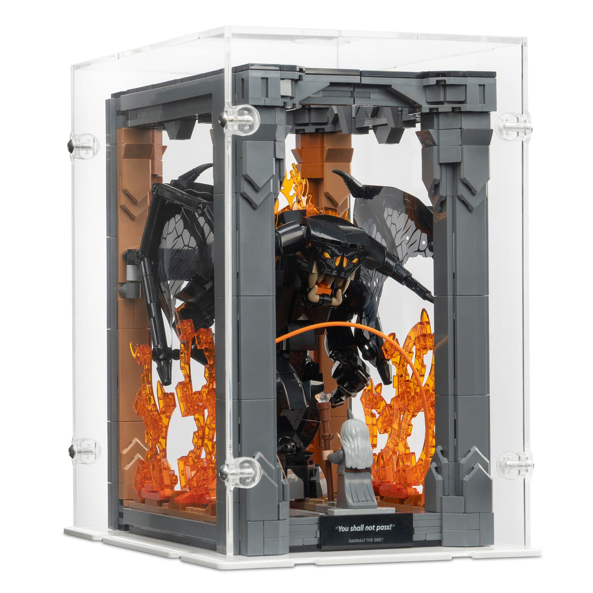 Lord of the Rings Balrog Book Nook Display Case for LEGO 10367 (Closed)