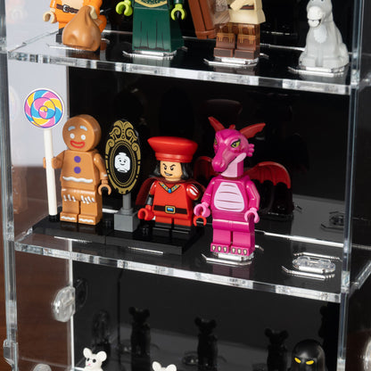 2in1 Desk and Wall 16 LEGO Minifigure Display Case (4x4)