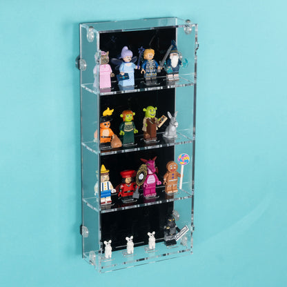 2in1 Desk and Wall 16 LEGO Minifigure Display Case (4x4)