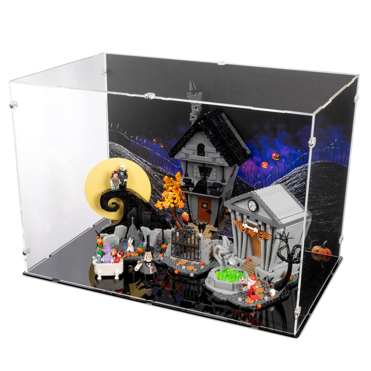 Tim Burton's The Nightmare Before Christmas Display Case for LEGO 21351