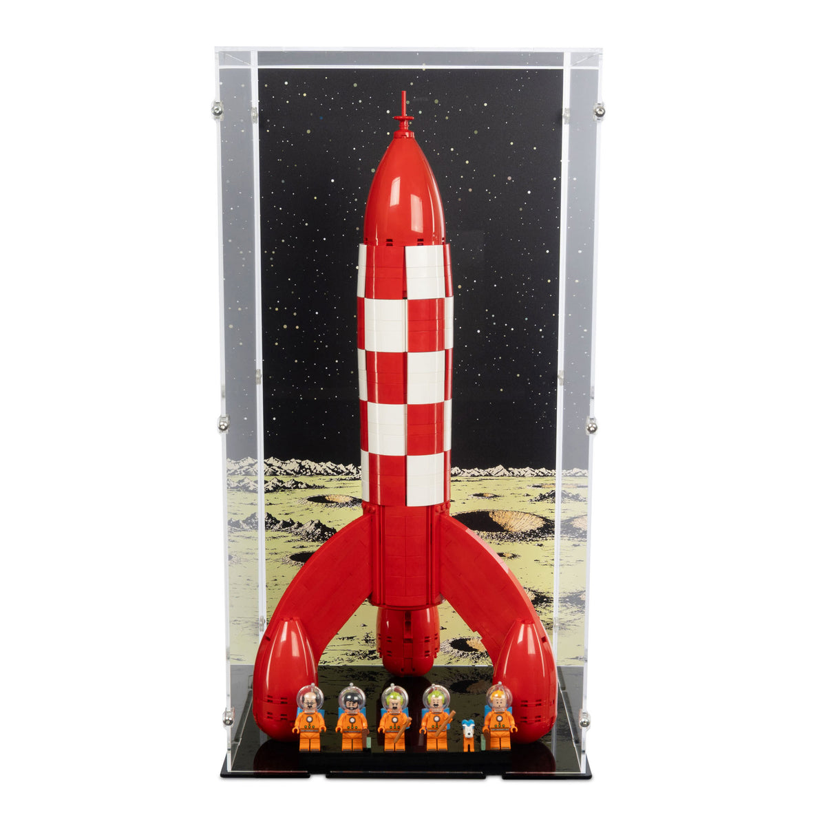 Tintin Moon Rocket Display Case for LEGO 21367