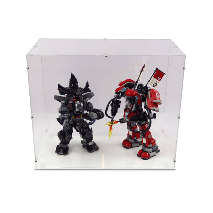 Ninjago Garma Mecha and Fire Mech Man Display Case for LEGO 70613/70615
