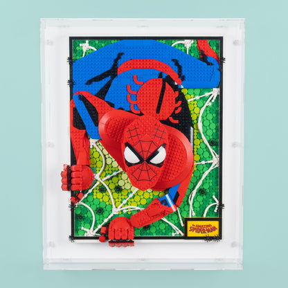 The Amazing Spider-Man Wall Mounted Display Case for LEGO 31209