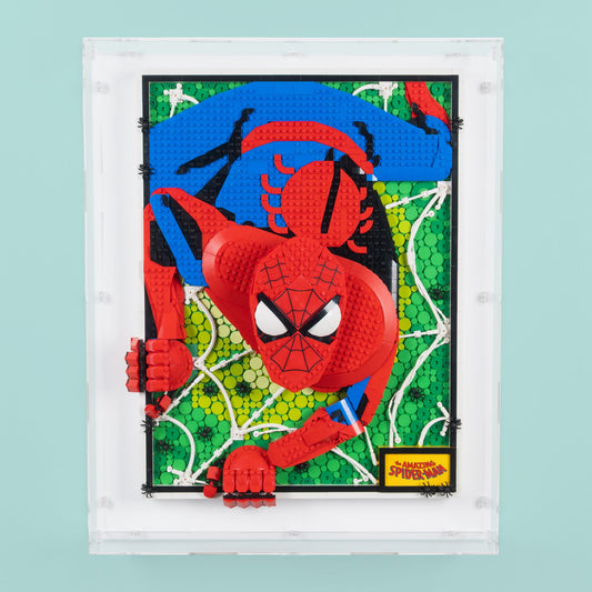 The Amazing Spider-Man Wall Mounted Display Case for LEGO 31209