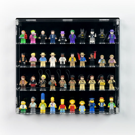 40 LEGO Minifigures Wall Display Case