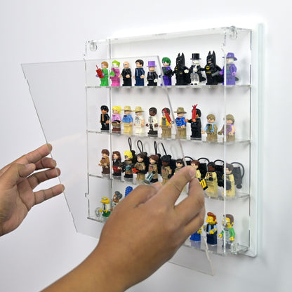 40 LEGO Minifigures Wall Display Case