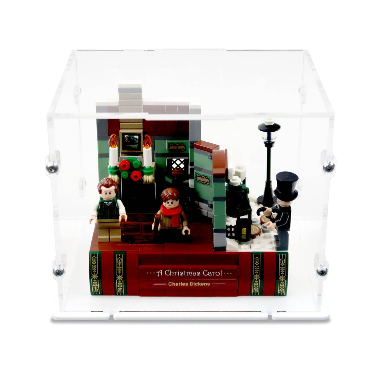 Charles Dickens A Christmas Carol Display Case for LEGO 40410