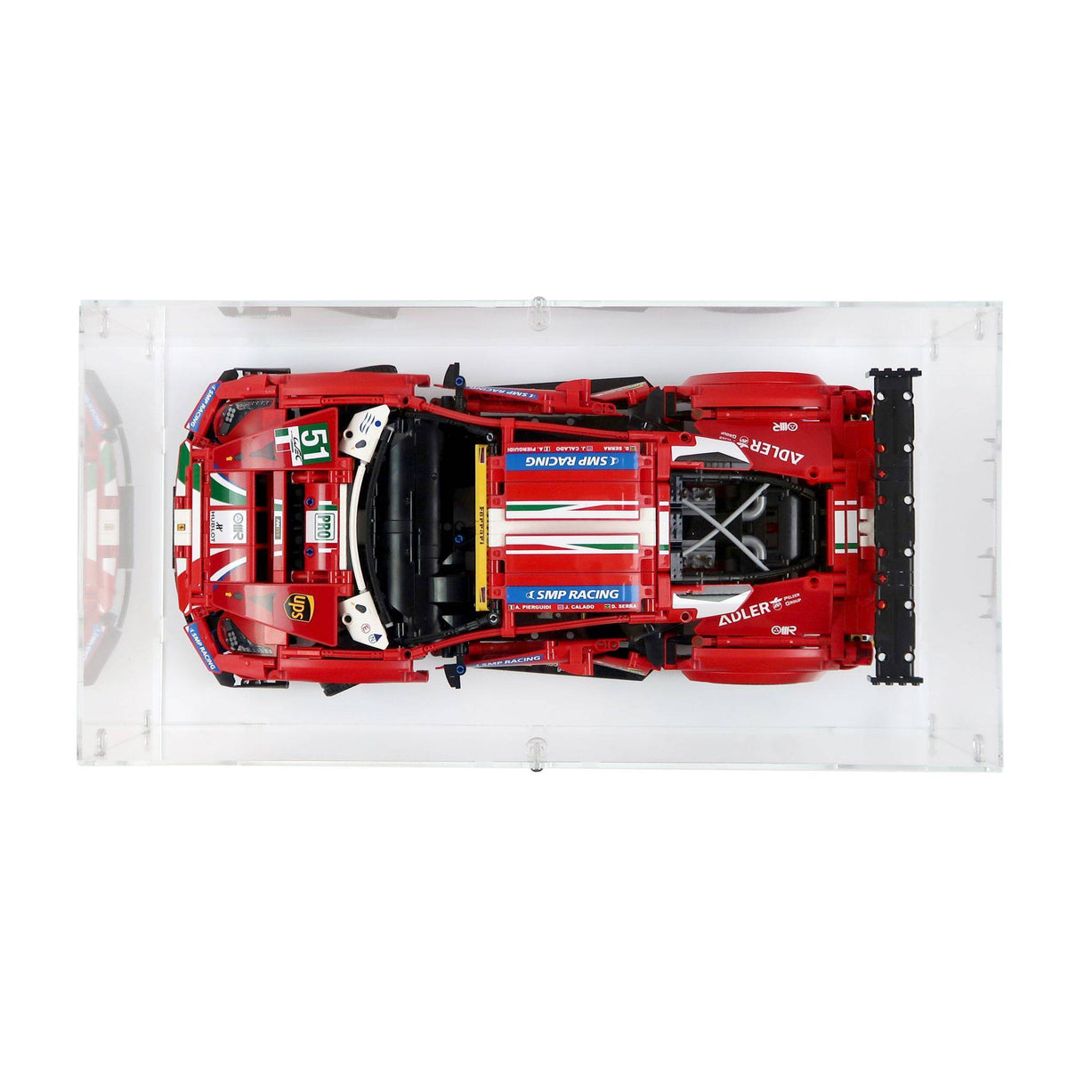 Ferrari 488 GTE Display Case for LEGO 42125