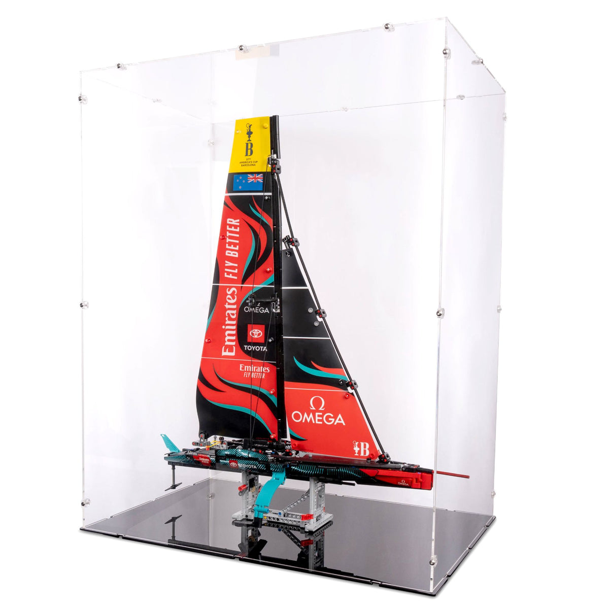 Emirates Team New Zealand AC75 Yacht Display Case for LEGO 42174
