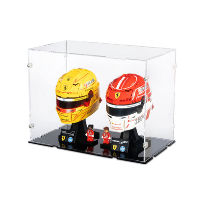 2x LEGO F1 Helmets Display Case