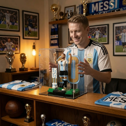 Lionel Messi Football Legend Display Case for LEGO 43015