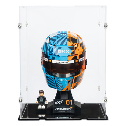 McLaren Mastercard F1 Team Oscar Piastri Helmet Display Case for LEGO 43017