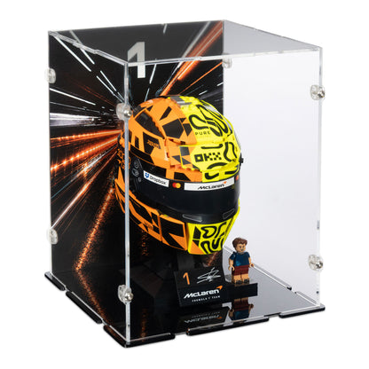 McLaren Mastercard F1 Team Lando Norris Helmet Display Case for LEGO 43023