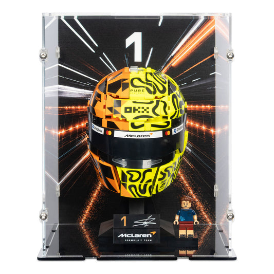 McLaren Mastercard F1 Team Lando Norris Helmet Display Case for LEGO 43023